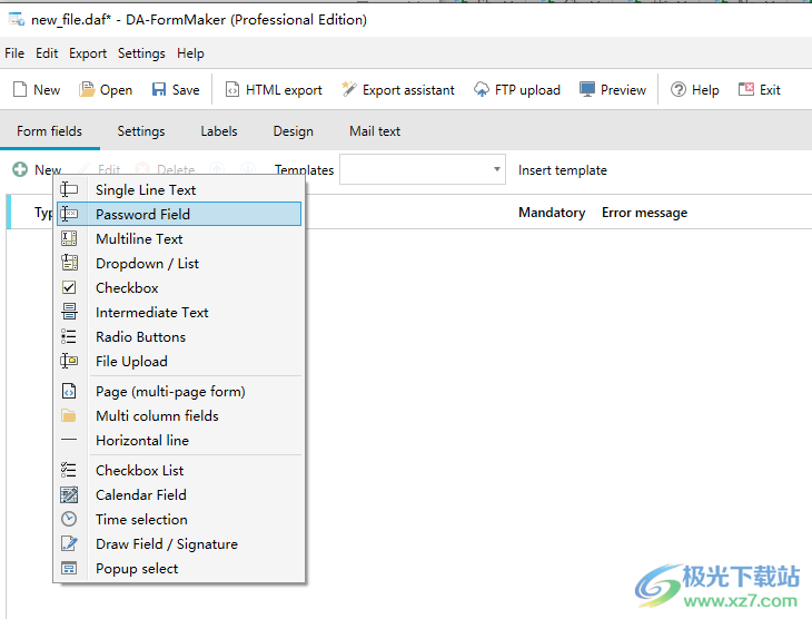 DA FormMaker(HTML表单制作工具)