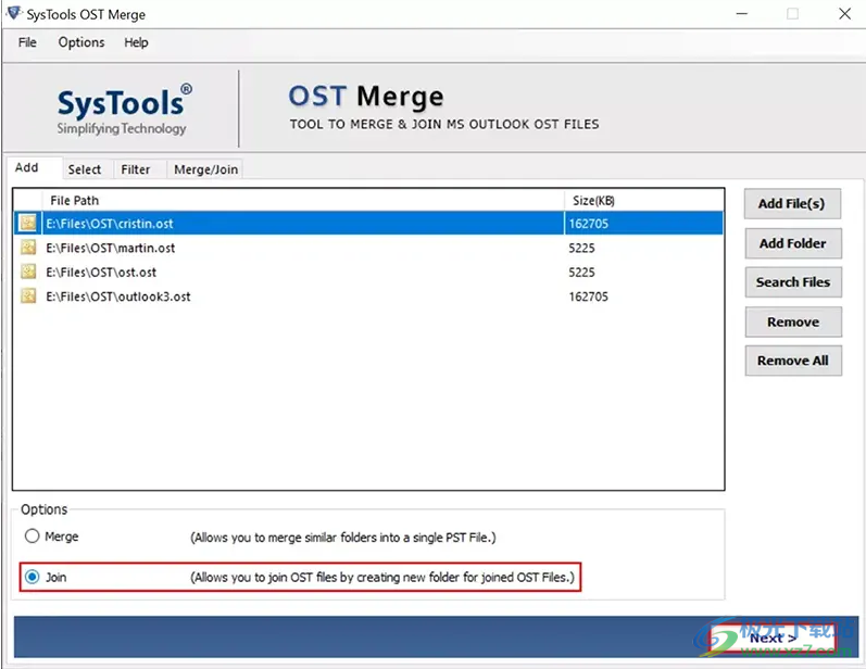 SysTools OST Merge(OST文件合并)