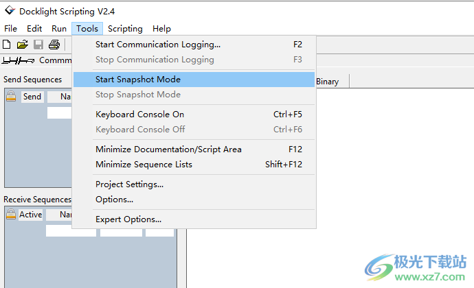 Docklight scripting模拟串行端口