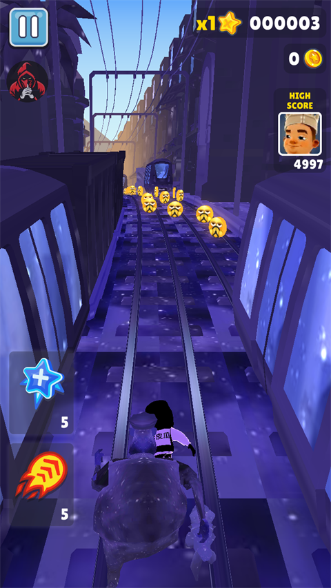 地铁跑酷阳光的恰皮瓜专属版本