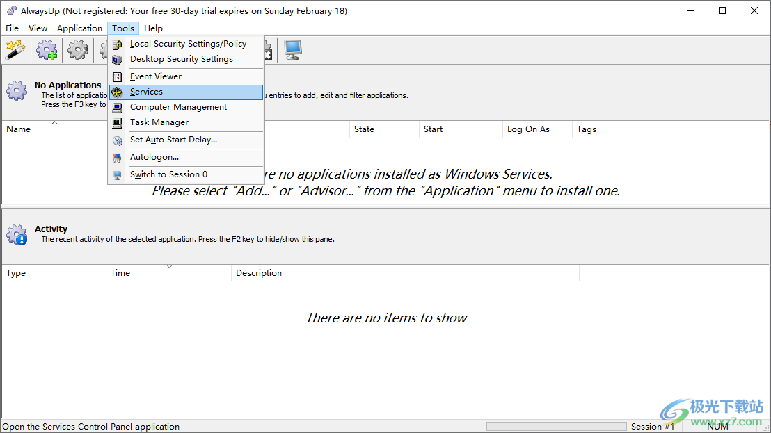 AlwaysUp(服务管理器)