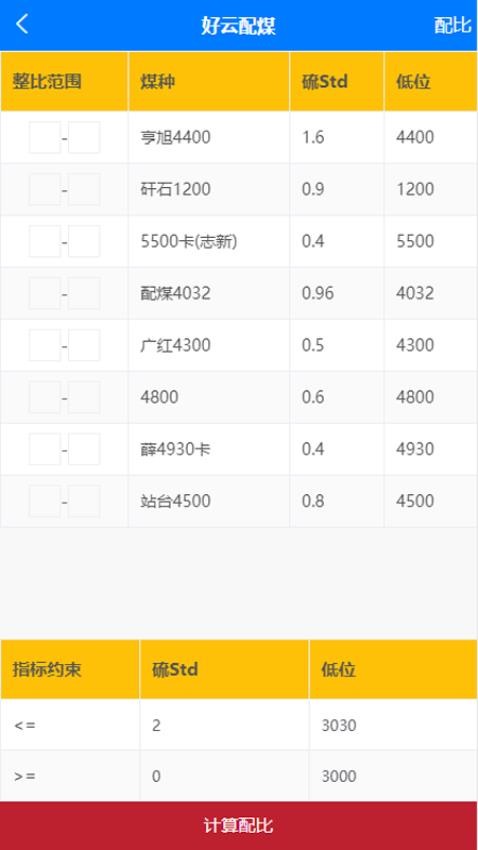 好云配煤app免费版