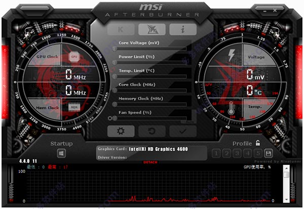 MSI Afterburner微星显卡超频软件