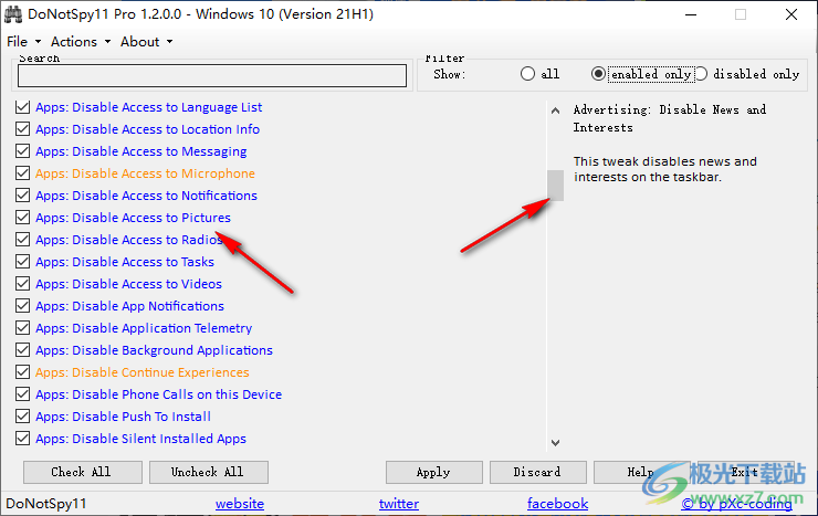 DoNotSpy11 Pro(Win11隐私设置工具)
