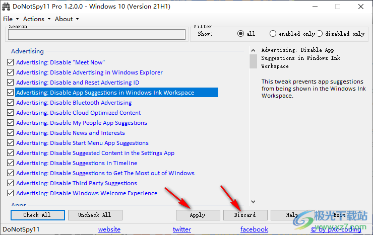 DoNotSpy11 Pro(Win11隐私设置工具)
