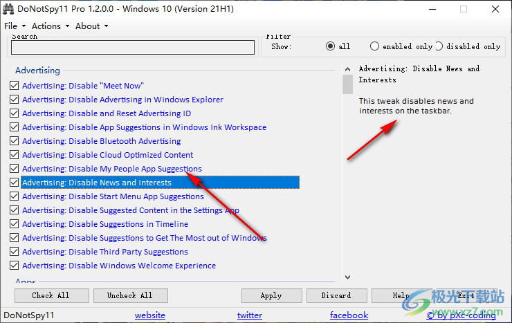DoNotSpy11 Pro(Win11隐私设置工具)