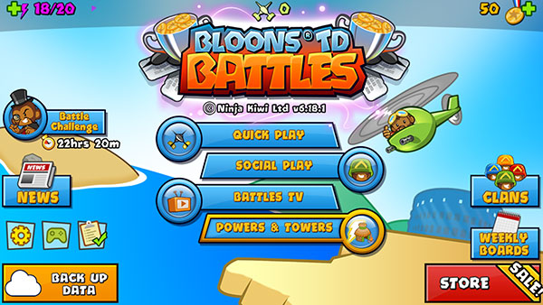 猴子塔防最新版本(BTD Battles)