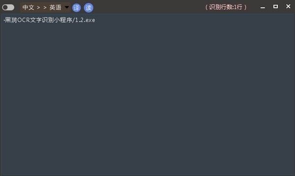 黑洞OCR文字识别小程序 