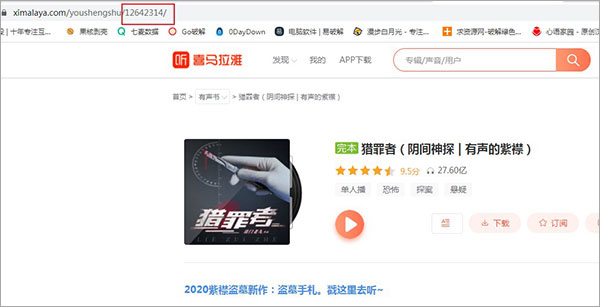 喜马拉雅有声小说批量下载客户端