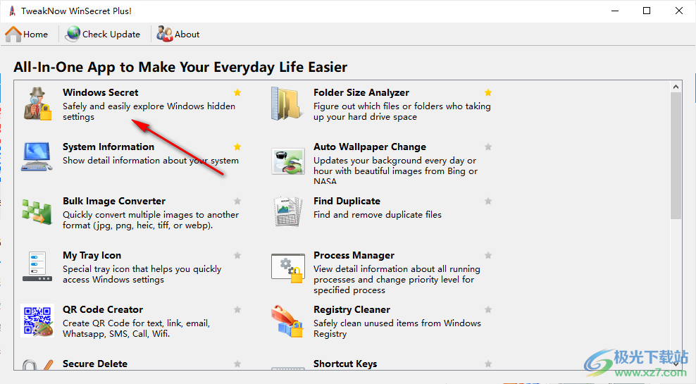 TweakNow WinSecret Plus(系统维护)