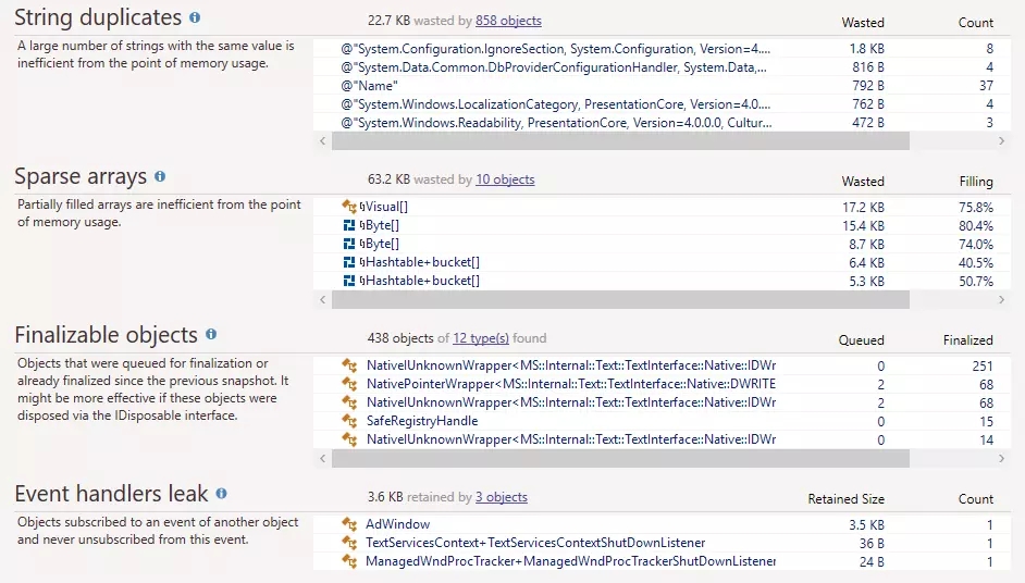 JetBrains DotMemory(内存分析软件)