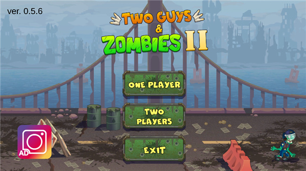 两个家伙和僵尸2两人游戏
