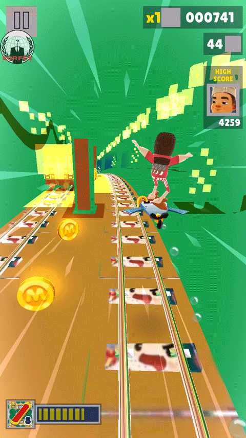 地铁跑酷迷你世界版本