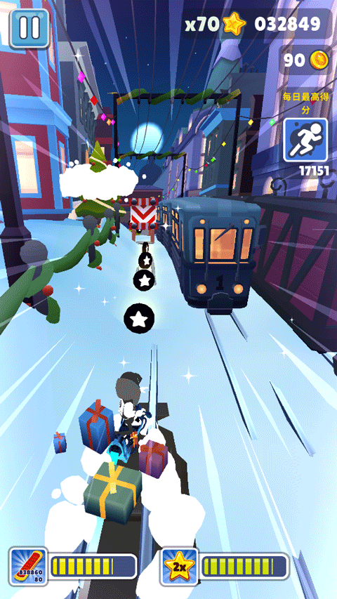 地铁跑酷Easft仿外网雪地版本