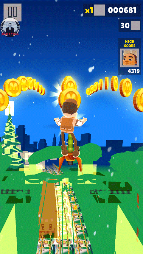 地铁跑酷迷你世界版本