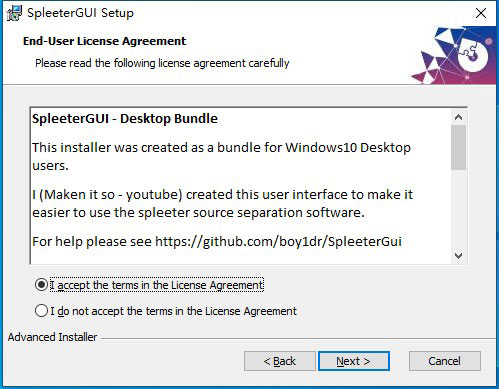 SpleeterGui(AI智能音轨分离软件)