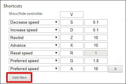 video speed controller视频调节插件