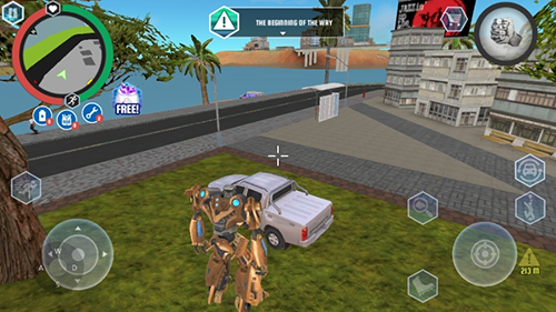 变形鲨鱼机器人游戏