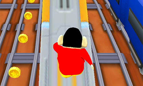 地铁跑酷蜡笔小新老婆婆版本