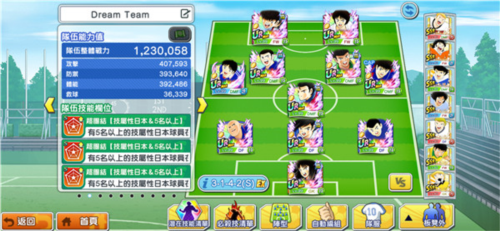 足球小将翼梦幻队伍