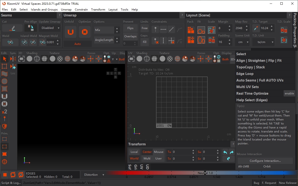 RizomUV VS RS 2023(三维模型展UV软件)