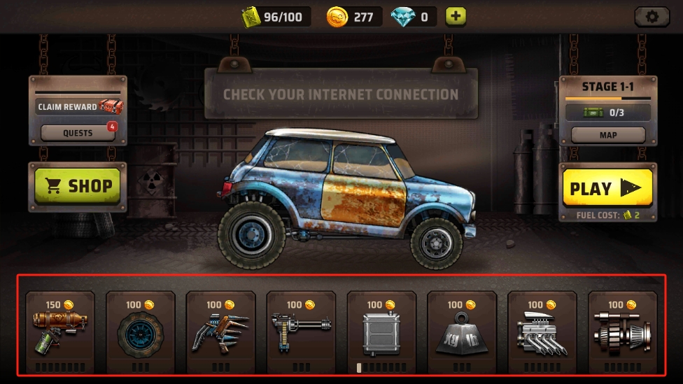 山地僵尸赛车最新版(Zombie Hill Racing)