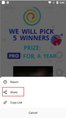 funimate app怎么分享视频
2
