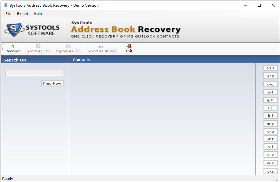SysTools Address Book Recovery(通讯簿恢复软件)