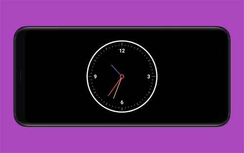 Flutter全屏时钟app