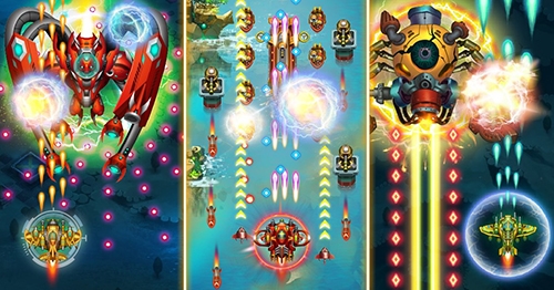 天空猛禽太空侵略者无限金币版