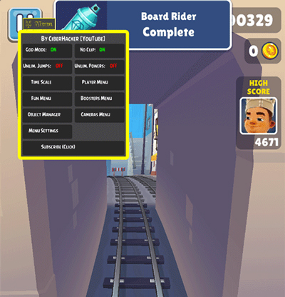 地铁跑酷调速度Mod菜单版