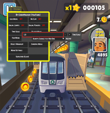 地铁跑酷调速度Mod菜单版