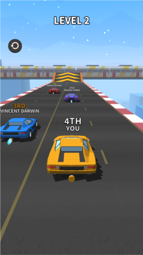 竞赛车手去广告版