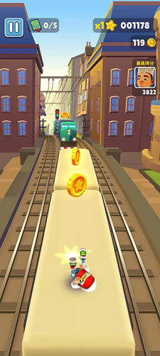 地铁跑酷上帝视角无限金币版
