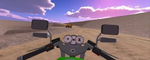 快速摩托车司机