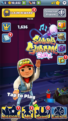 地铁跑酷首尔国际服旧版