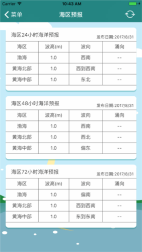 北海区海洋预报APP