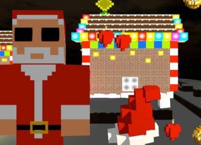 工艺圣诞像素老人