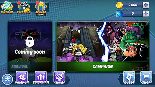 火柴人战士僵尸杀手最新版