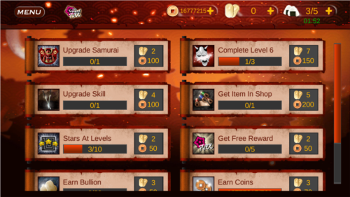 武士浪人刺客金币不减反增版