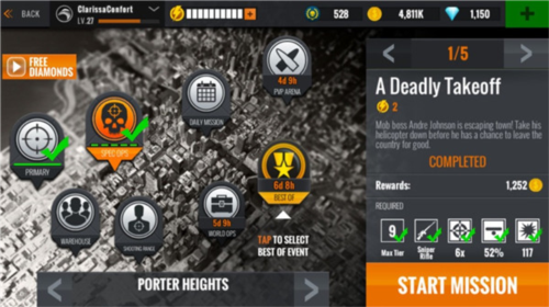 狙击行动无限金币钻石版