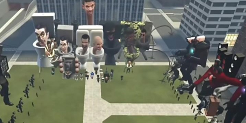 马桶人乱斗监控人