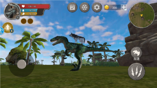 恐龙抗狼吞噬生存最新版