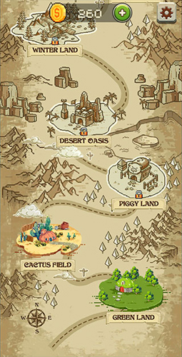 像素艺术彩色岛