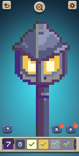 像素艺术彩色岛