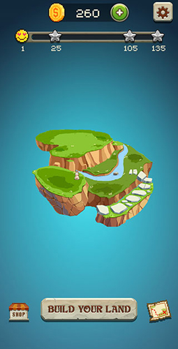 像素艺术彩色岛