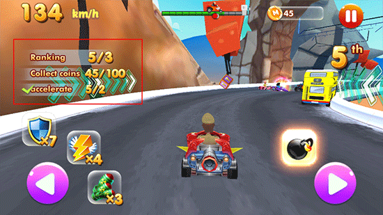 地铁急速卡丁车比赛