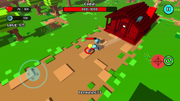 像素射击僵尸战场游戏