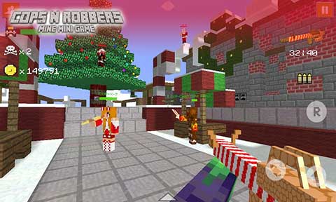 像素射击警察对强盗游戏