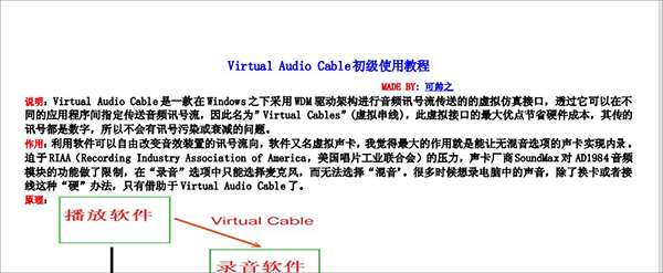 virtual audio cable虚拟声卡驱动